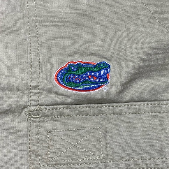 Columbia PFG Men's Khaki Fishing Shorts University of Florida Gators Large GUC - Picture 2 of 7